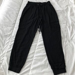 Splendid XS black rayon jogger pants